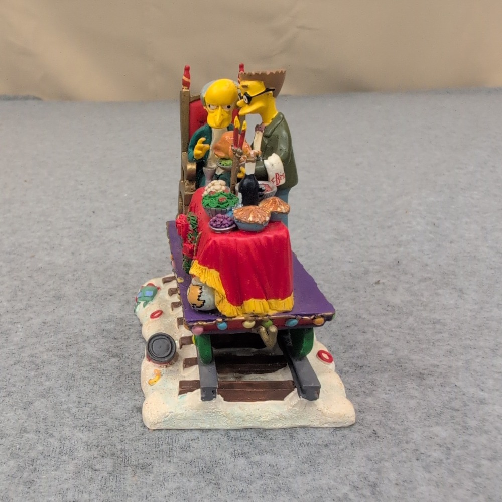 2003 The Simpsons Christmas Express A Feast for One Mr Burns Smithers‎ Figurine - Picture 3 of 6